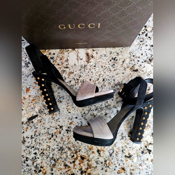 Gucci Madison Studded heel sandals - Picture 3 of 14